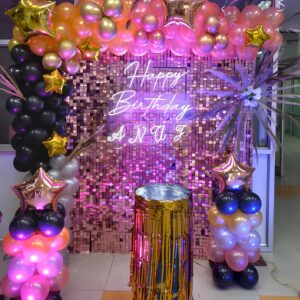 BIRTHDAY DECORATION SEQUIN WALL BACKDROP IN JAIPUR