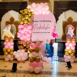 Princess Theme 1st Birthday Balloon Decoration in Jaipur